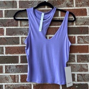 lululemon Cut Out Lavender Tank Top